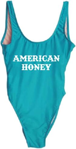 Wifey One Piece Swimsuit Women Swimwear High Cut Low Back Bathing Suit Girls Beach Wear Monokini in Kuwait