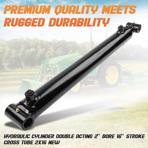 2x16 Hydraulic Cylinder - Double Acting Welded Cross Tube Hydraulic Cylinder 2" Bore x 16" Stroke - Universal Hydraulic Cylinders (2x16) - 3500 Psi in Saudi Arabia