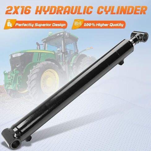 2x16 Hydraulic Cylinder - Double Acting Welded Cross Tube Hydraulic Cylinder 2" Bore x 16" Stroke - Universal Hydraulic Cylinders (2x16) - 3500 Psi in Saudi Arabia