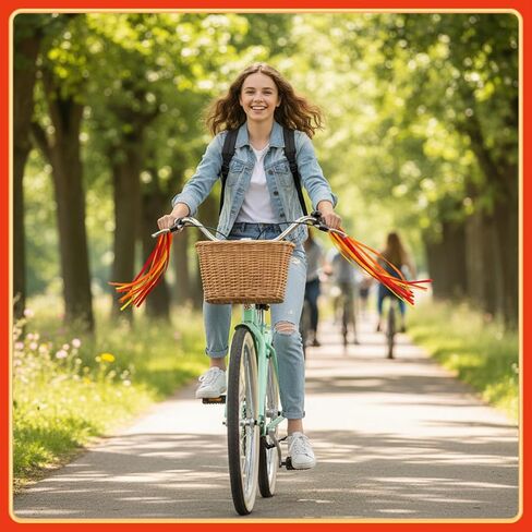 Bike Bells Bike Streamers Bikes Tassels Grips Ribbon Accessories Decorations for Tricycle Handles in Saudi Arabia