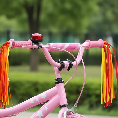 Bike Bells Bike Streamers Bikes Tassels Grips Ribbon Accessories Decorations for Tricycle Handles in Saudi Arabia