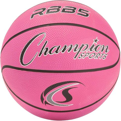 Champion Sports Rubber Basketballs – Durable Indoor & Outdoor Training & Recreational Game Balls, Multiple Sizes & Colors in Saudi Arabia