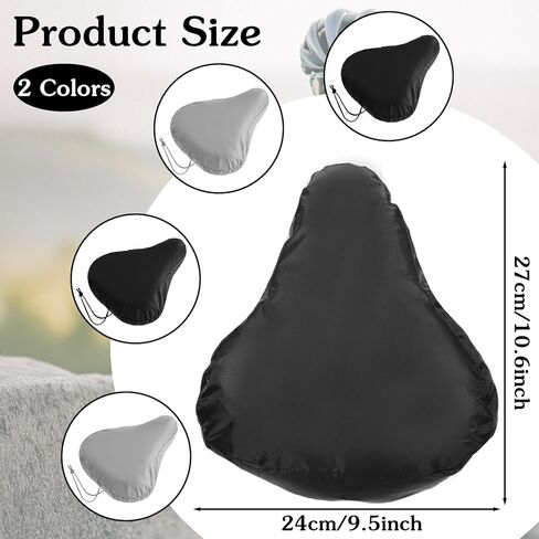 Grevosea 4PCS Bike Seat Cover Waterproof, Bicycle Seat Cover for Multiple Bicycles and E-Bikes 210d Durable Outdoor Protection Unisex Bicycle Seats Cushion Protectors Unisex in Saudi Arabia