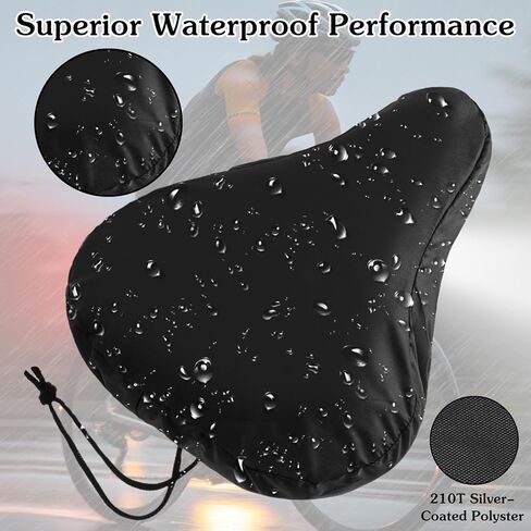 Grevosea 4PCS Bike Seat Cover Waterproof, Bicycle Seat Cover for Multiple Bicycles and E-Bikes 210d Durable Outdoor Protection Unisex Bicycle Seats Cushion Protectors Unisex in Saudi Arabia