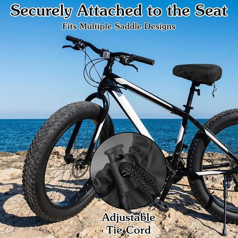Grevosea 4PCS Bike Seat Cover Waterproof, Bicycle Seat Cover for Multiple Bicycles and E-Bikes 210d Durable Outdoor Protection Unisex Bicycle Seats Cushion Protectors Unisex in Saudi Arabia