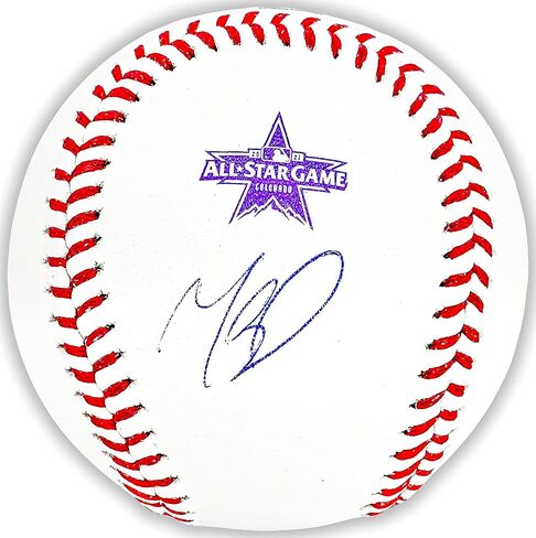 Mookie Betts Autographed Official 2021 All Star Game Logo M.L.B Game Baseball Los Angeles Beckett BAS QR Stock #218699 in Saudi Arabia
