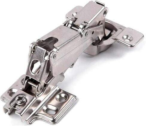 الفولاذ المقاوم للصدأ المثبط الهيدروليكي المخازن المؤقتة لينة إغلاق مفصلات مخفية هادئة مع مسامير باب خزانة الملابس 1 قطعة in Kuwait