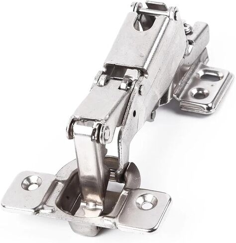 الفولاذ المقاوم للصدأ المثبط الهيدروليكي المخازن المؤقتة لينة إغلاق مفصلات مخفية هادئة مع مسامير باب خزانة الملابس 1 قطعة in Kuwait