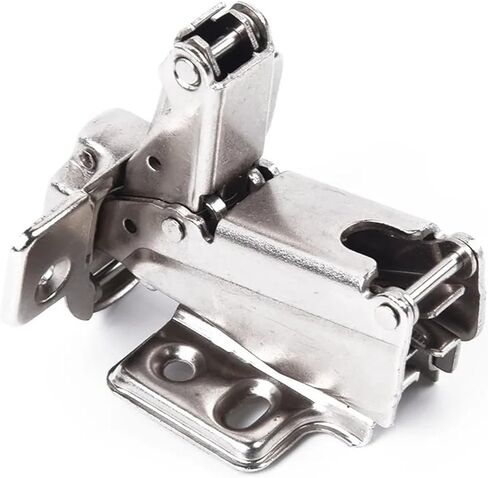 الفولاذ المقاوم للصدأ المثبط الهيدروليكي المخازن المؤقتة لينة إغلاق مفصلات مخفية هادئة مع مسامير باب خزانة الملابس 1 قطعة in Kuwait