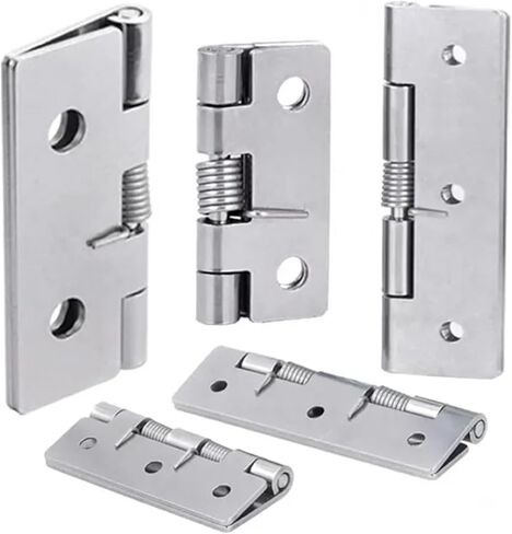 مفصلات زنبركية ذاتية الإغلاق بفتحات 1 .5 2 3 4 بوصة 304 من الفولاذ المقاوم للصدأ 2 قطعة (25 × 32 × 1.2 مم) in Kuwait