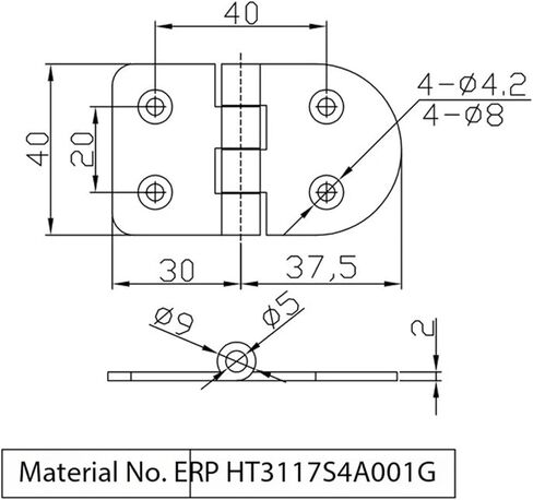 المفصلي الصناعي الفولاذ المقاوم للصدأ معدات الأدوات الحاملة HT3117 الملحقات 1 قطعة in Kuwait