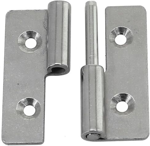 الفولاذ المقاوم للصدأ زلة رفع قبالة المفصلي المسطح القابل للفصل الثقيلة موصل الباب الأثاث الأجهزة 1 قطعة (40x30x1.5 يمين) in Kuwait