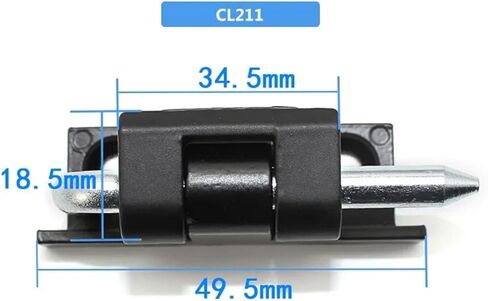 CL211 Zinc Alloy Black Bent Hinge Rotating Chassis Concealed Loose Leaf 1Pcs in Saudi Arabia
