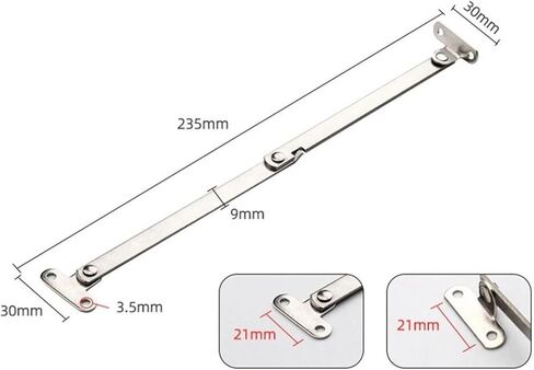 Stainless Steel Folding Pull Rod Cabinet Door Movable Lift Up Support Hardware Cabinets Hinges 2Pcs in Saudi Arabia