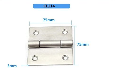 الأجهزة CL114 المفصلي الصناعي 304 الفولاذ المقاوم للصدأ نحى الثقيلة مربع سميكة 1 قطعة in Kuwait