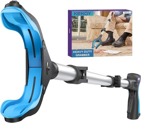 KEKOY Pro 40-inch Reacher Grabber Pickup Tool, Heavy Duty Grabbers for Seniors Foldable Pick Up Trash Stick with Anti-Slip 360° Rotating Jaw, 4" Wide Extended Weed Gripper Claw with Magnet in Saudi Arabia