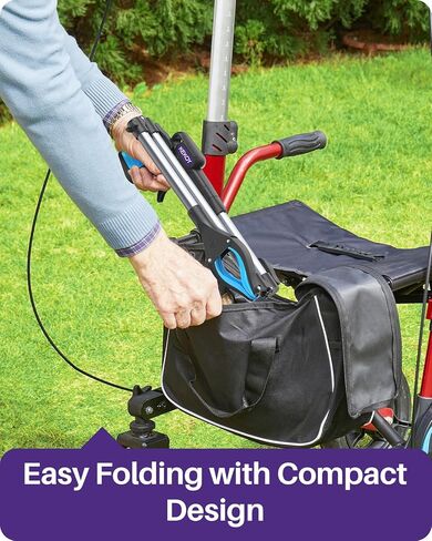 KEKOY Pro 40-inch Reacher Grabber Pickup Tool, Heavy Duty Grabbers for Seniors Foldable Pick Up Trash Stick with Anti-Slip 360° Rotating Jaw, 4" Wide Extended Weed Gripper Claw with Magnet in Saudi Arabia