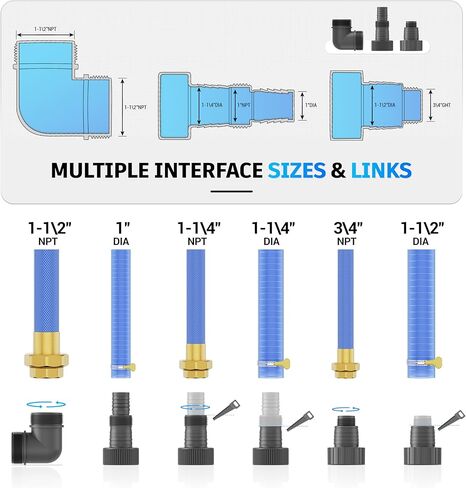 مضخة مستنقع 1 حصان مضخة مياه غاطسة نظيفة وقذرة 3700 جيجا في الساعة مضخات تصريف محمولة لأحواض السباحة الساخنة ونقل المياه في الطابق السفلي، أزرق فاتح in Kuwait