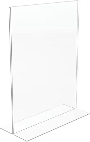 STAPLES Sign Holder, 8.5" x 11", Clear Plastic – Desktop Display Stand for Retail, Offices & Front Counters in Saudi Arabia