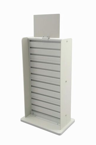 FixtureDisplays® White Slatwall عرض كونترتوب رف POP POS حامل البيع بالتجزئة 11561-WHITE in Saudi Arabia