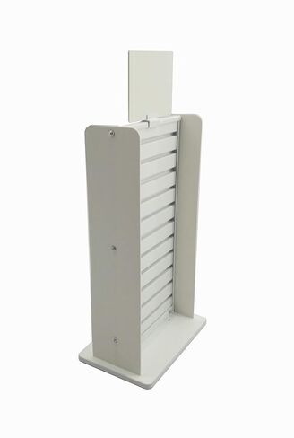 FixtureDisplays® White Slatwall عرض كونترتوب رف POP POS حامل البيع بالتجزئة 11561-WHITE in Saudi Arabia