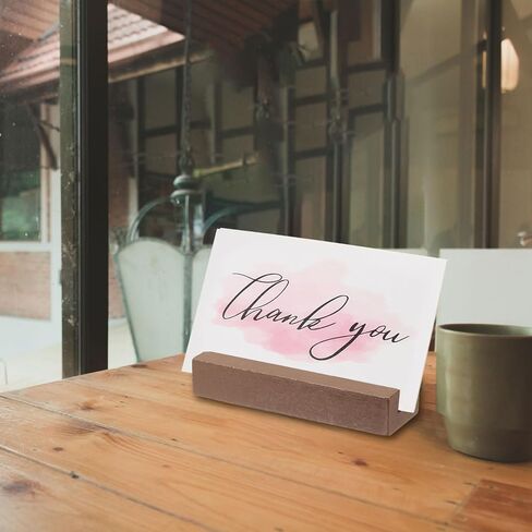 PATIKIL Wood Place Card Holders, 8 Pcs Rustic Cards Display Stands Table Number Stands for Food Signs Picture Retail Shop Parties Wedding Cafe Home, White in Saudi Arabia