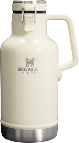 Stanley Classic Easy-Pour Growler 64 oz | Keeps Beer Cold or Coffee Hot | Leakproof Steel Lined Lid and Easy to Carry Handle | Insulated Stainless Steel | BPA-Free | Frost Gloss in Saudi Arabia