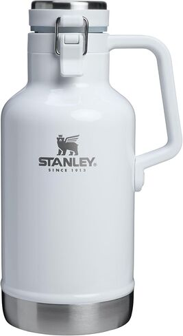 Stanley Classic Easy-Pour Growler 64 oz | Keeps Beer Cold or Coffee Hot | Leakproof Steel Lined Lid and Easy to Carry Handle | Insulated Stainless Steel | BPA-Free | Frost Gloss in Saudi Arabia