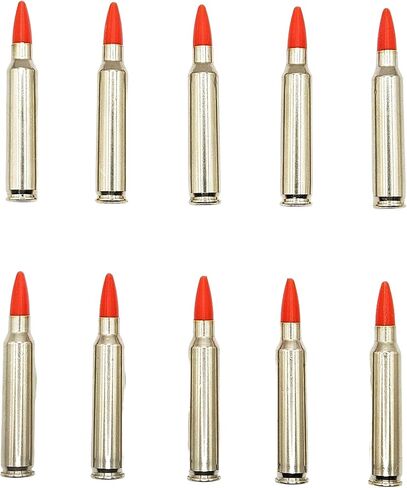 223 Remington / 5.56 NATO Snap caps - Dummy Training Rounds - Set of 10 (Black & Brass) in Kuwait