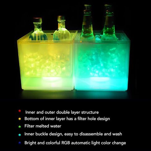 LED و3.5L L، طبقة مزدوجة مع RGB Color Cing s، IP65 ومشروبات البيرة، لـ KTV Pes Bar Home in Kuwait