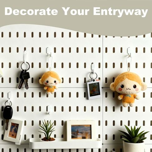 15 قطعة خطاف بيجبورد، ملحقات بيجبورد متوافقة مع لوحات أظافر ايكيا: قم بتعليق أدوات مختلفة، وإكسسوارات، وديكورات، ومجوهرات، وإكسسوارات الملابس، والمحافظ، والأدوات المنزلية، وتقديم الطعام in Kuwait