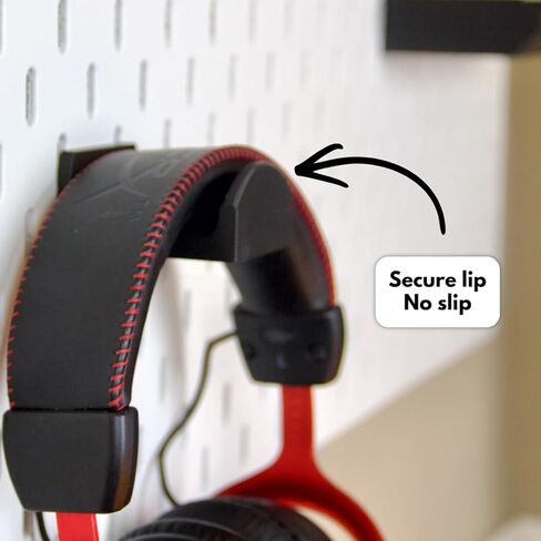 Headphone Holder Compatible with IKEA SKADIS Pegboard, Headset Hanger Hook Mount for Desk Setup in Saudi Arabia