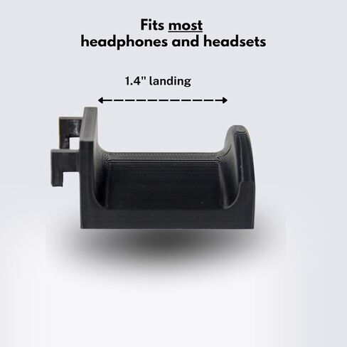 Headphone Holder Compatible with IKEA SKADIS Pegboard, Headset Hanger Hook Mount for Desk Setup in Saudi Arabia