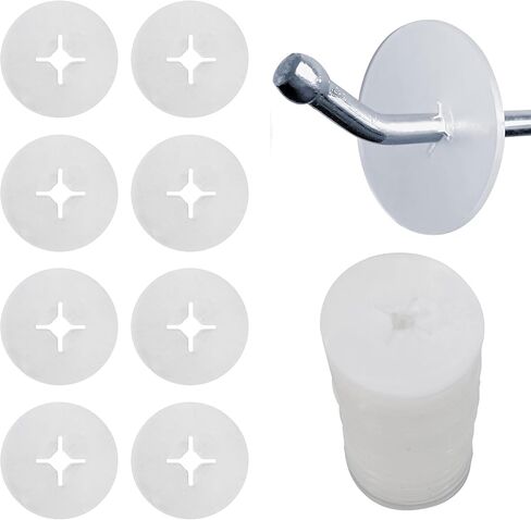 ربط هوك المنتج سدادات مراقبة المخزون كليب عرض ربط هوك سدادات مجلس أوتاد سدادة Pegboard السنانير وقف كليب 120 قطعة 1 بوصة من البلاستيك الأبيض غير زلة للحفاظ على البضائع على السنانير التجزئة in Kuwait