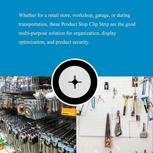 ربط هوك المنتج سدادات مراقبة المخزون كليب عرض ربط هوك سدادات مجلس أوتاد سدادة Pegboard السنانير وقف كليب 120 قطعة 1 بوصة من البلاستيك الأبيض غير زلة للحفاظ على البضائع على السنانير التجزئة in Kuwait