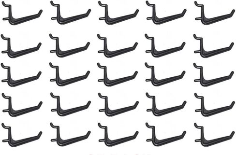 خطافات بيجبورد سوداء كبيرة الحجم من WallPeg - أجهزة بيجبورد، 50 قطعة AM 110-B in Kuwait