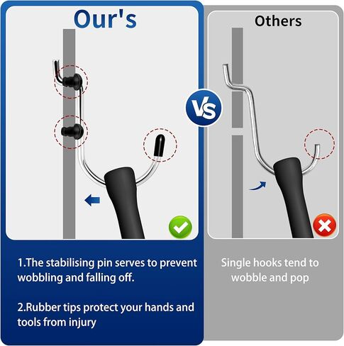 خطاف بيجبورد 100 قطعة، خطافات لوح ربط شديدة التحمل تناسب لوحات بيجبورد 1/8 بوصة و1/4 بوصة، ملحقات بيجبورد مع أقفال ربط لتنظيم الأدوات المختلفة، خطافات أدوات لوحة الربط in Kuwait