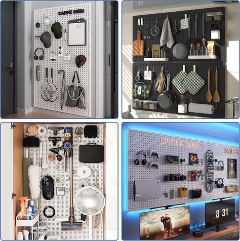 خطاف بيجبورد 100 قطعة، خطافات لوح ربط شديدة التحمل تناسب لوحات بيجبورد 1/8 بوصة و1/4 بوصة، ملحقات بيجبورد مع أقفال ربط لتنظيم الأدوات المختلفة، خطافات أدوات لوحة الربط in Kuwait