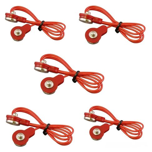 (5 Pack) Replacement for SNAP Circuits 6SCJ2 Replacement Part 18" RED Jumper Wire M-M in Saudi Arabia