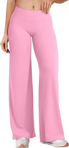 YEOREO Women's Low Rise Straight Leggings Bottoms Workout No Front Seam 31.5" Wide Leg VitaWeave Gym Yoga Pants in Saudi Arabia