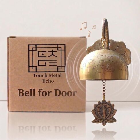 Sunflower Door Bell – Handcrafted Korean Brass Chime for Front Door or Garden – Home Decor & Gift for Women in Kuwait