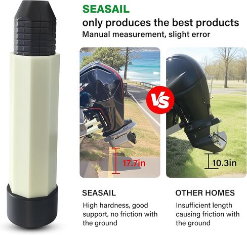 Outboard Motor Support Transom Saver, 3 Ram Wedge,Accessories for Pontoon Boats For Supports outboard motor brands such as Yamaha, Mercury, Suzuki, Evinrude,Honda -2 glowing green item in Saudi Arabia