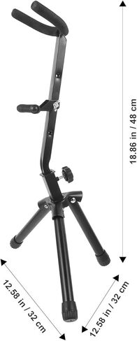 حامل حامل الساكسفون المحمول، قاعدة ثابتة لدعم الساكسفون الأرضي لألتو تينور ساكس، عرض تخزين الأدوات لملحقات موسيقى الرياح in Kuwait