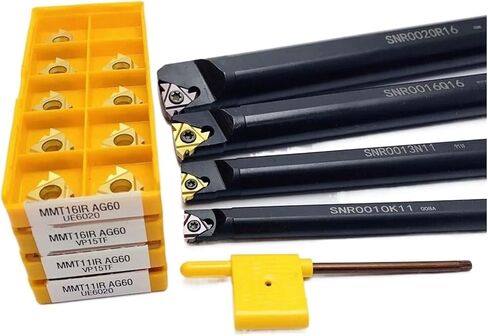 1PCS Internal Thread Tool Holder +10PCS Carbide Threaded Insert DOLUNTO(SNR0013N11,No insert) in Saudi Arabia