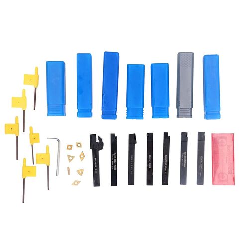 12mm Lathe Boring Bar Set 7PCS Tool Holders, 7PCS Carbide Inserts, 7PCS Wrenches for CNC Lathe Turning and Cutting in Saudi Arabia