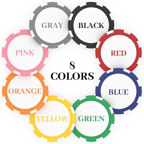 25-500 Personalized Clay Poker Chips – 1.57in / 11.5g Custom Logo, Photo, or Design – Good for Drink Tokens Parties, Businesses, or Corporate Events in Saudi Arabia