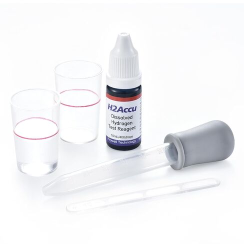 Hydrogen Water Test Kit - H2 Tester Blue Drops Reagent, H2Accu Dissolved Hydrogen ppm Testing, Checking, Measurement & Meter Kit, Reliable up to 10000 ppb, 10 mL in Saudi Arabia