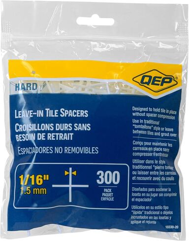 QEP 1/16" Hard Leave-In Tile Spacers (300 pack) in Saudi Arabia