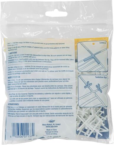 QEP 1/16" Hard Leave-In Tile Spacers (300 pack) in Saudi Arabia