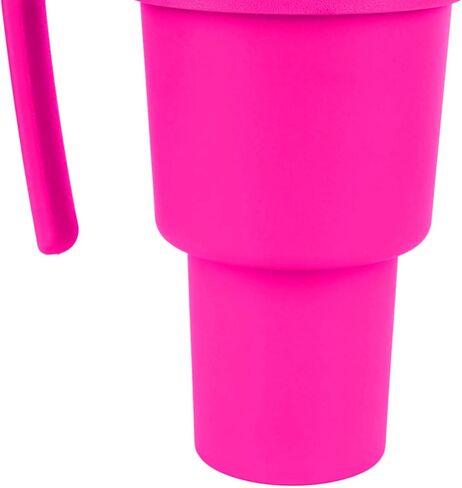 Stadium Tumbler with Snack Bowl 2 In 1 Beverage Cup Top Snack Bowl for Movie Leakproof Snack Tumbler with Straw Portable Reusable Snack and Drink Cup for Home Travel () in Kuwait